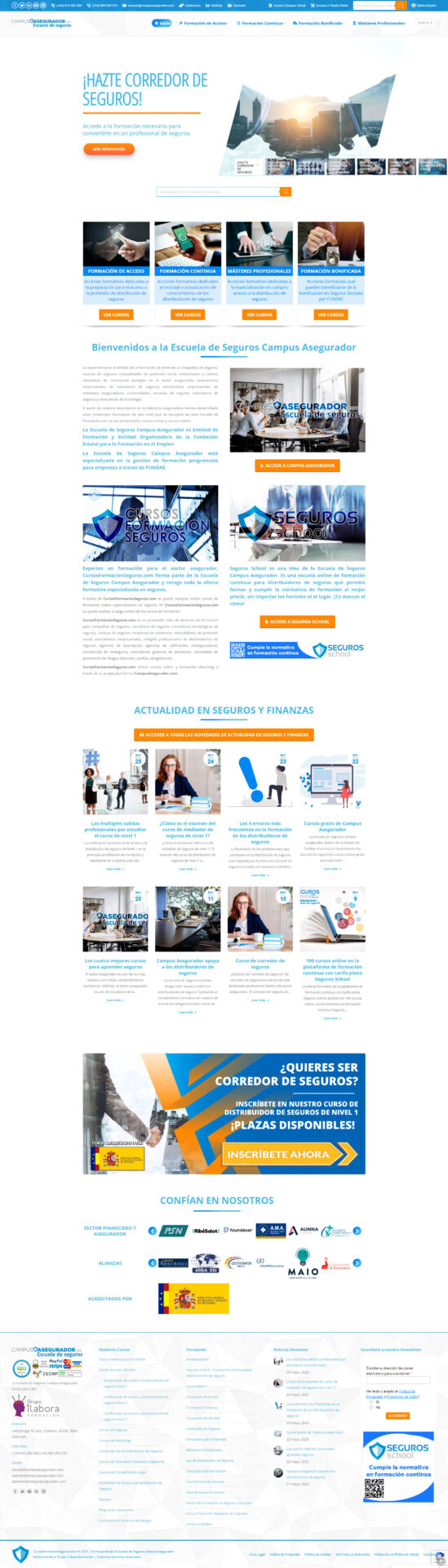 Campus Asegurador Renueva su Web