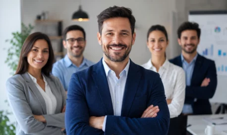 Equipo de profesionales de seguros en Campus Asegurador representando liderazgo en capacitación y formación técnica sectorial.