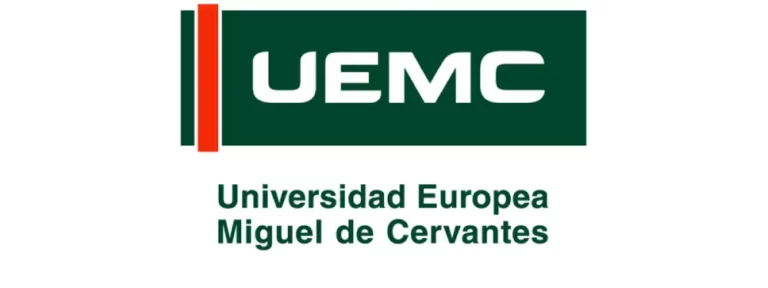 Logotipo Universidad Europea Miguel de Cervantes UEMC Logotipo institucional de la Universidad Europea Miguel de Cervantes con las siglas UEMC en verde, rojo y blanco.