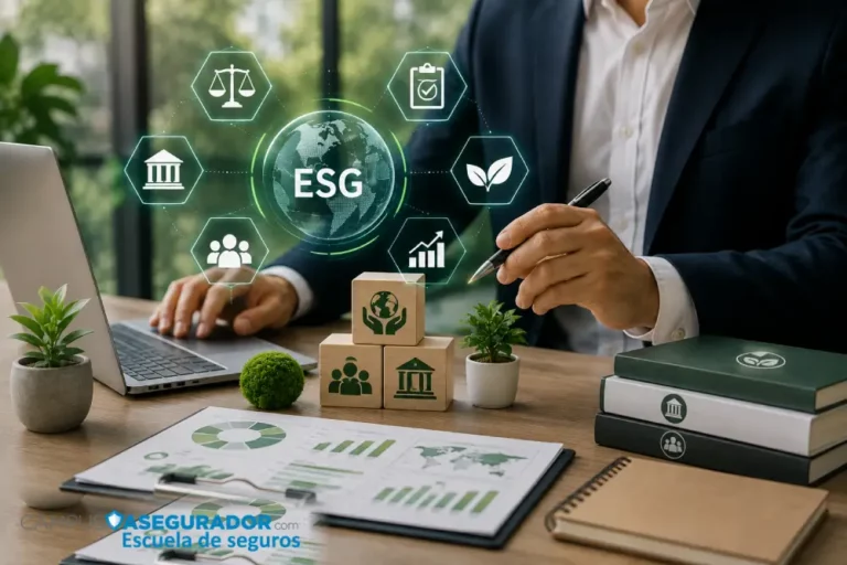 Regulación ESG en aseguradoras y distribuidores | Campus Asegurador Profesional analizando regulación ESG, sostenibilidad y cumplimiento aplicados al sector asegurador.